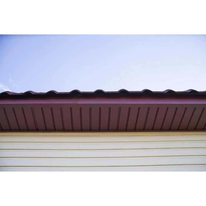 Софит металлический без перфорации 0,5 Velur с пленкой RAL6020 хромовая зелень